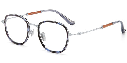 Acetate Titanium Square Frame F9445