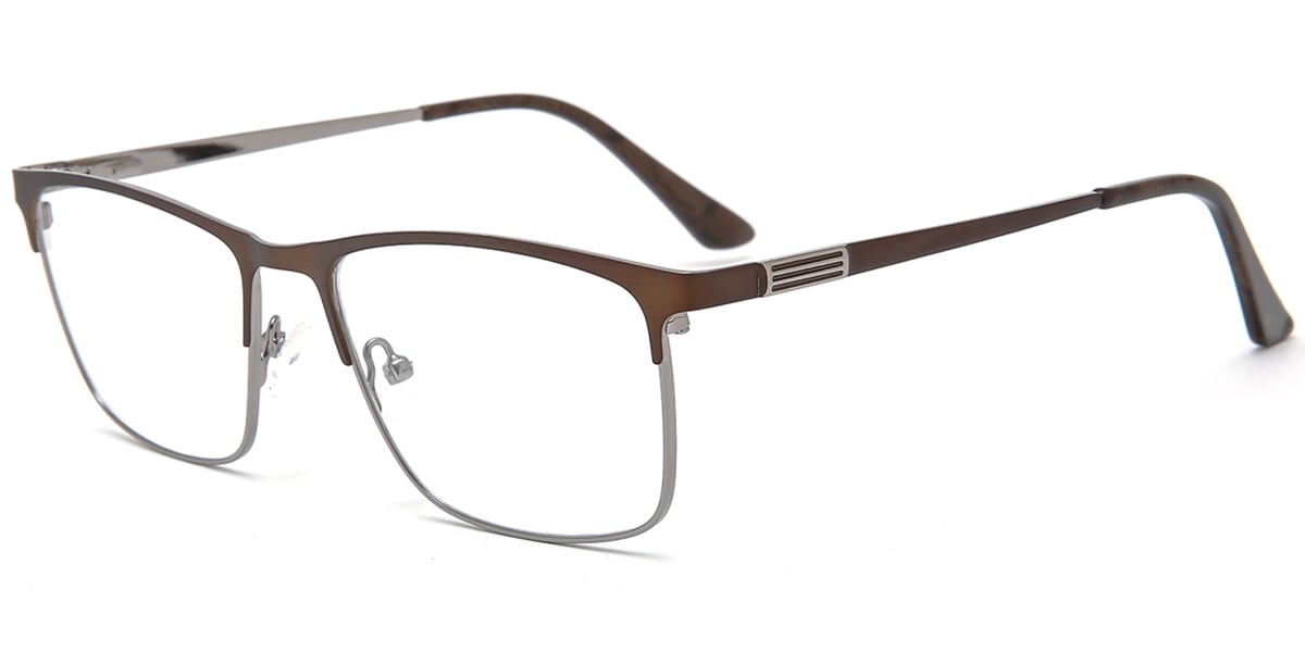 Acetate Metal Square Frame F8548