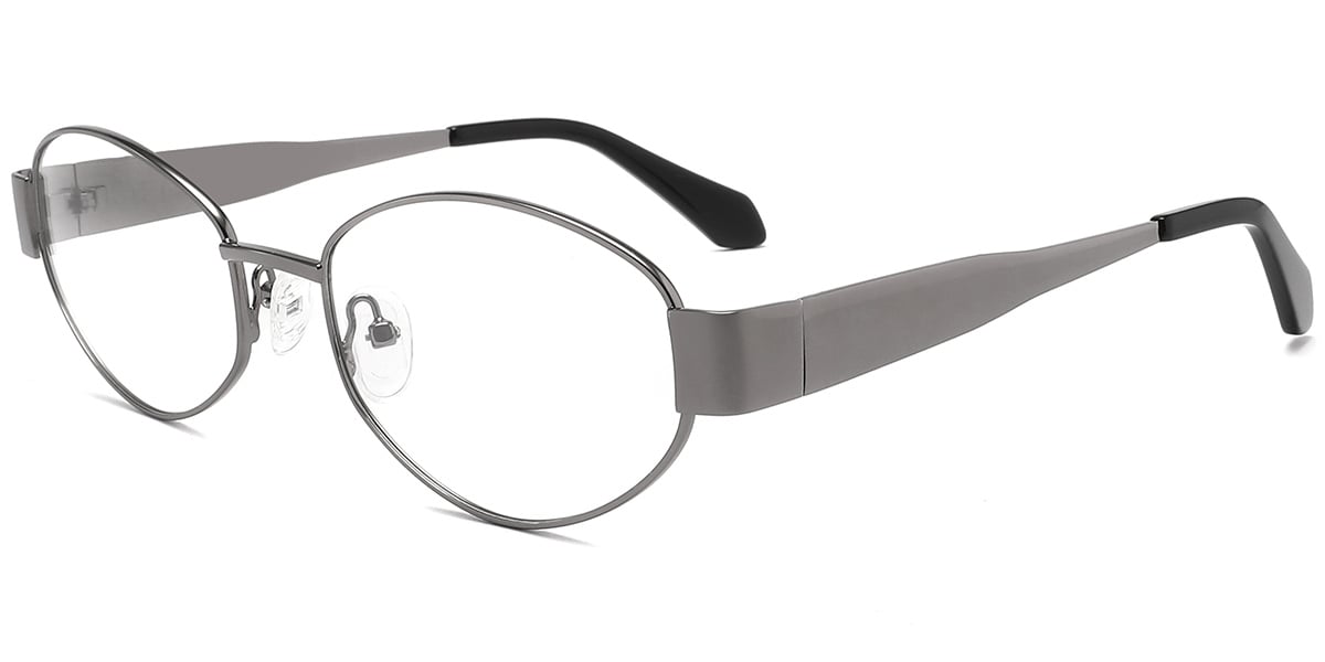 Acetate Metal Oval Frame F10390