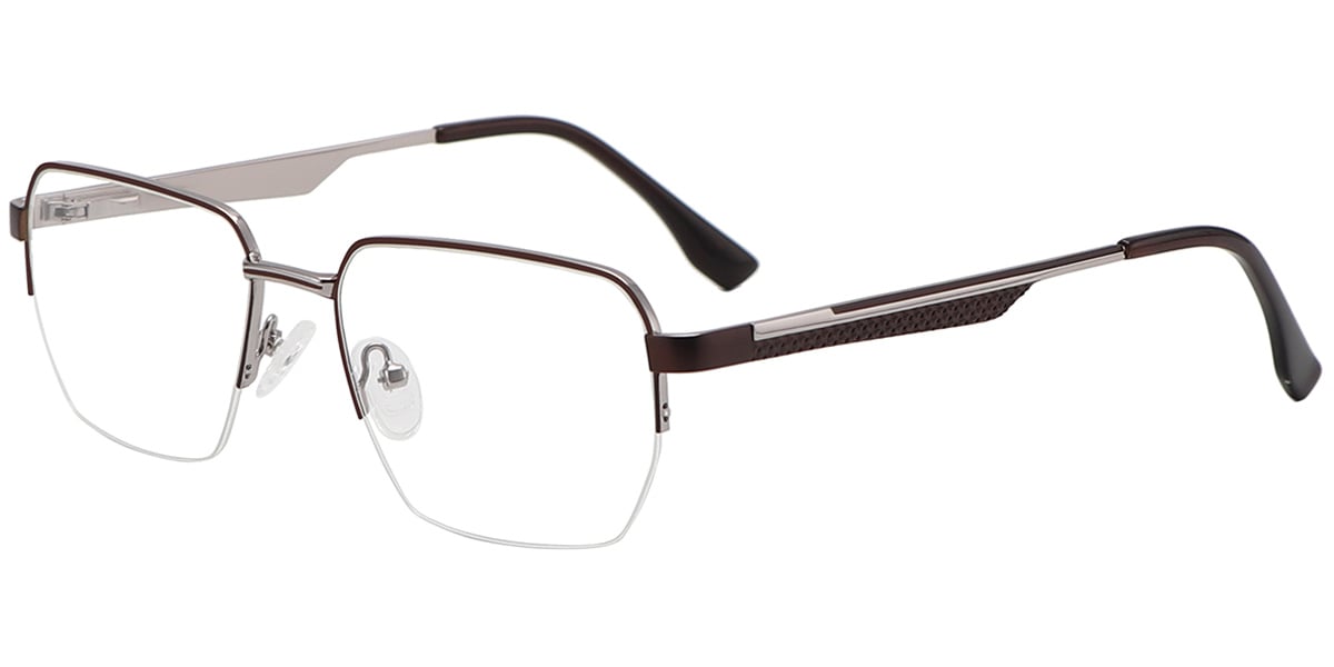 Acetate Metal Square Frame F9022