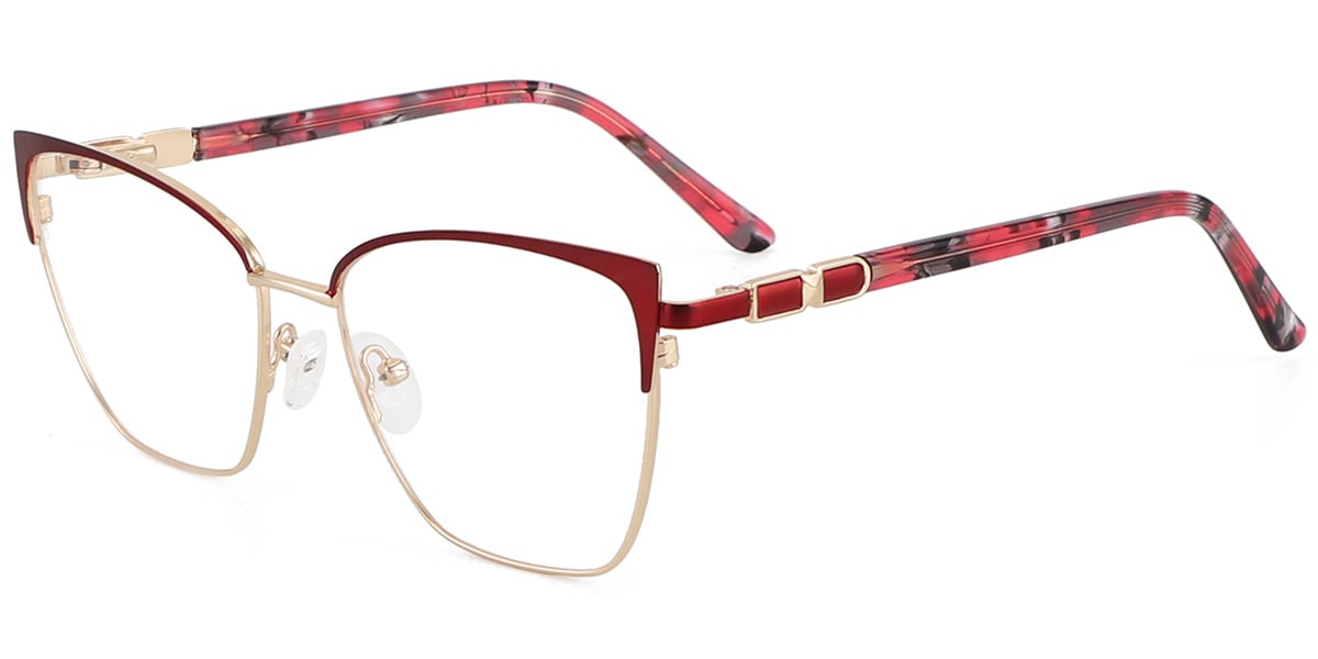 Acetate Metal Square Frame F9026