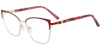 Acetate Metal Square Frame F9026