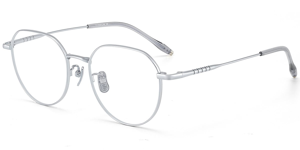Acetate Titanium Geometric Frame F9450