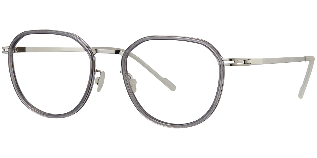 Acetate Metal Square Frame F5888