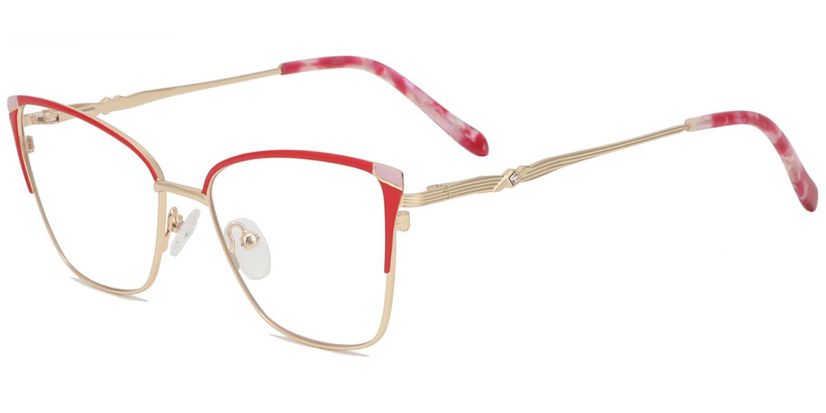 Acetate Metal Square Frame F8868