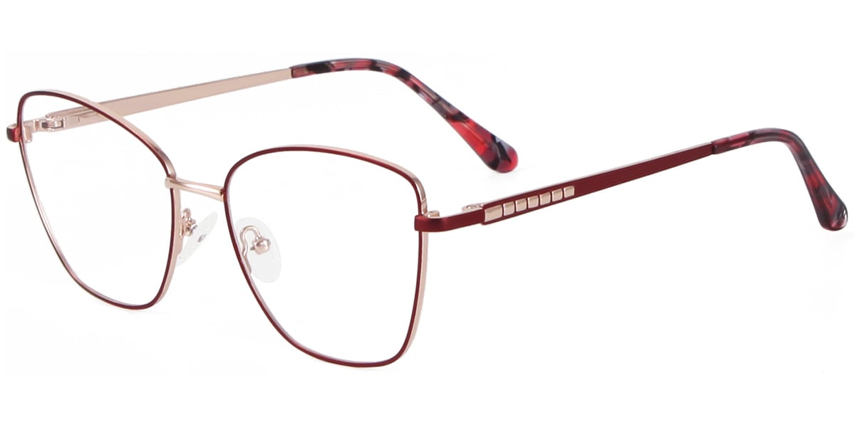 Acetate Metal Square Frame F8748