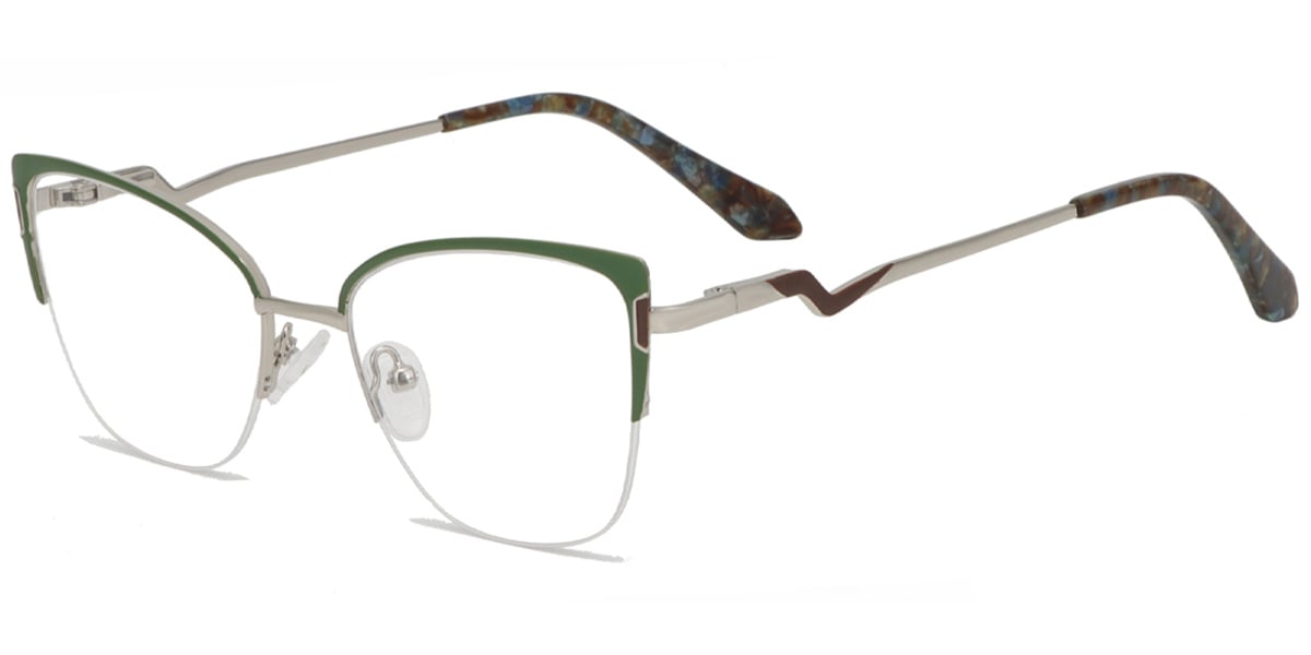 Acetate Metal Rectangle Frame F9010