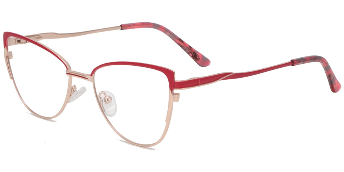 Acetate Metal Cat Eye Frame F9015