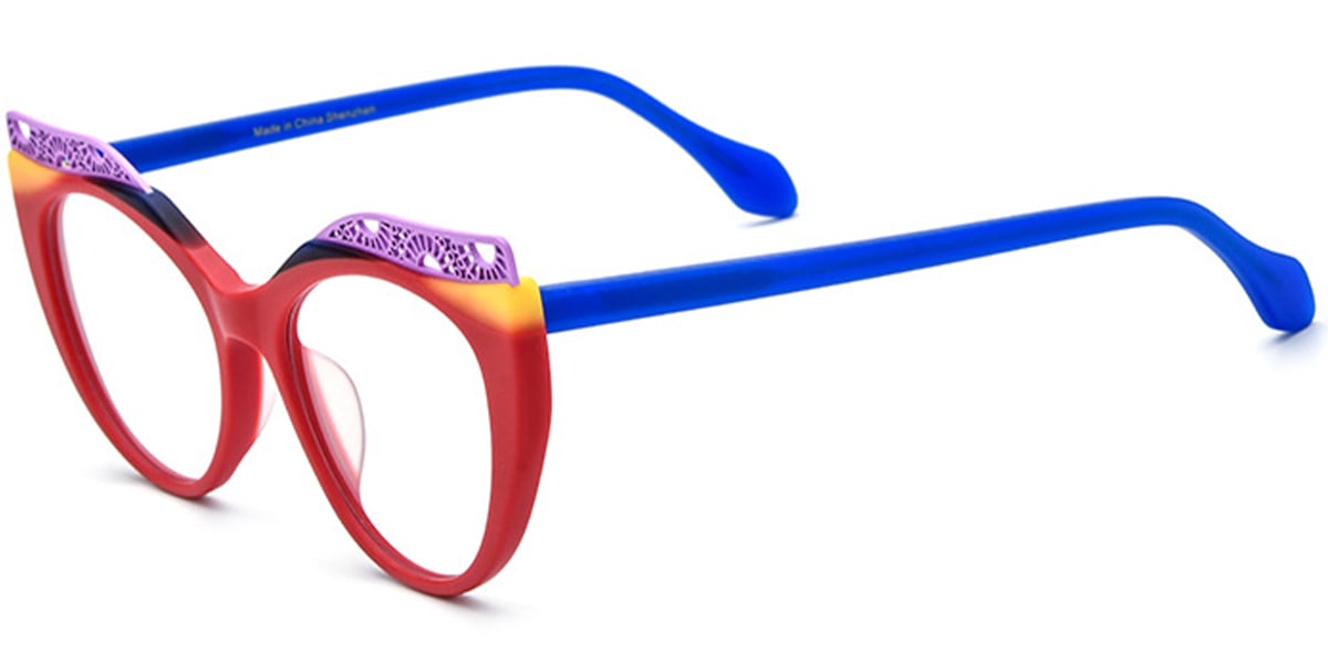 Acetate Cat Eye Frame F6896