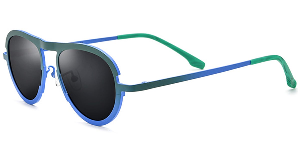 Titanium Oval Sunglasses SG6079