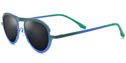 Titanium Oval Sunglasses SG6079