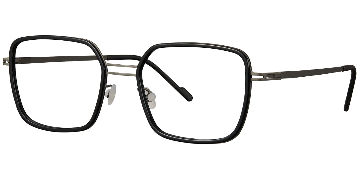 Acetate Metal Rectangle Frame F5892