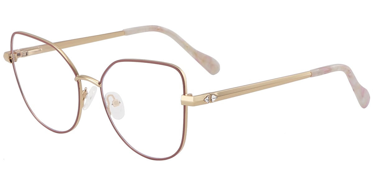 Acetate Metal Cat Eye Frame F8749