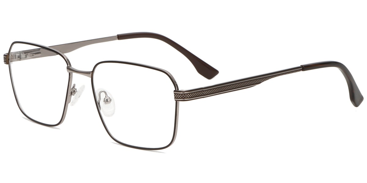 Acetate Metal Square Frame F8718