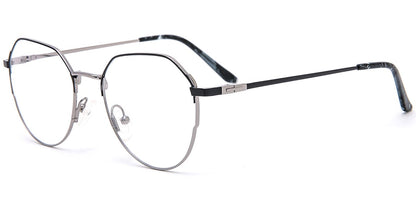 Acetate Metal Oval Frame F8845