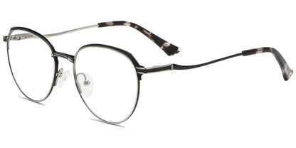 Acetate Metal Oval Frame F8850