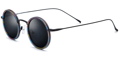 Acetate Titanium Round Sunglasses SG7179
