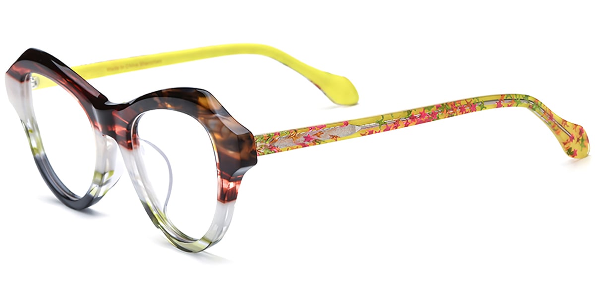 Acetate Cat Eye Frame F7568