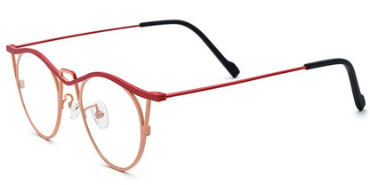 Titanium Cat Eye Frame F7042