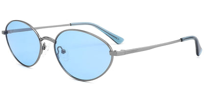 Metal Oval Sunglasses SG10162