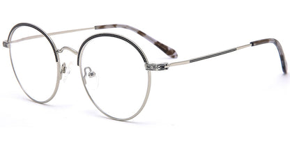 Acetate Metal Round Frame F8846