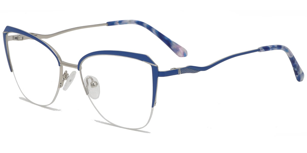 Acetate Metal Square Frame F9011