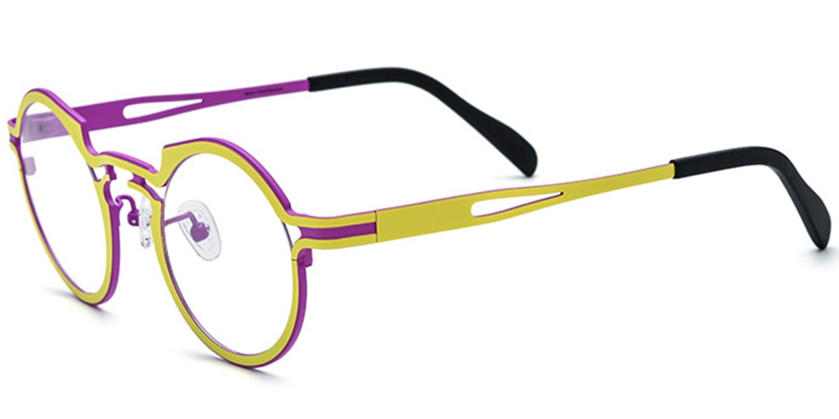 Titanium Round Frame F7019