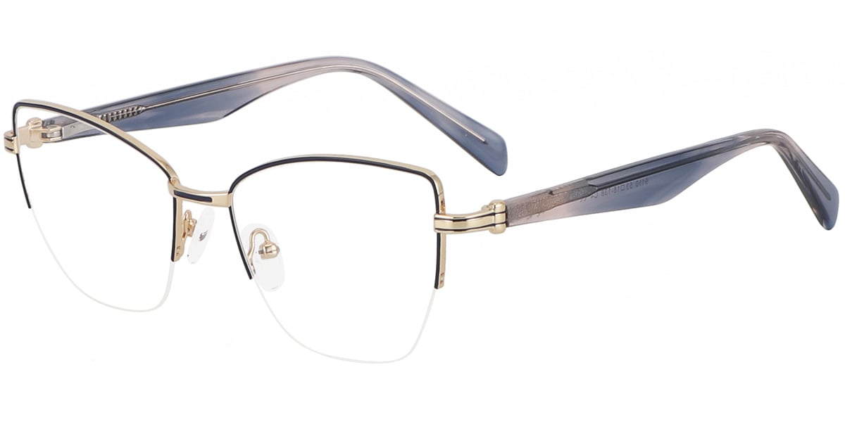 Acetate Metal Cat Eye Frame F9335