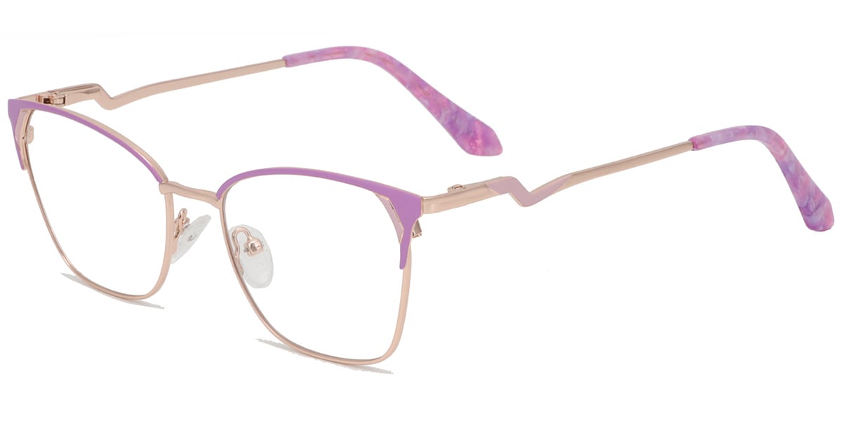 Acetate Metal Square Frame F8867