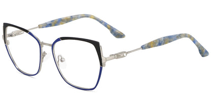 Acetate Metal Geometric Frame F8866