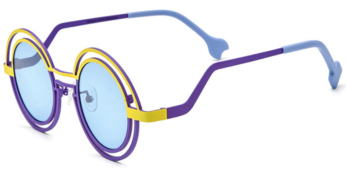 Titanium Round Sunglasses SG6785