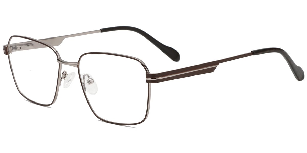Acetate Metal Square Frame F8723