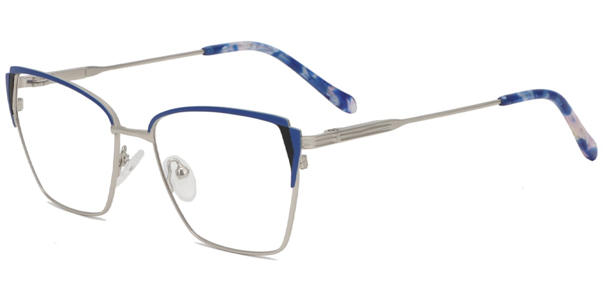 Acetate Metal Square Frame F8879