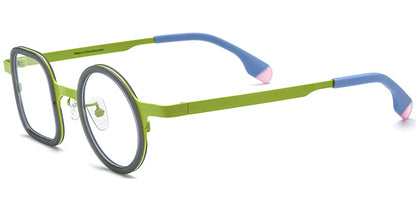 Acetate Titanium Square Frame F7294