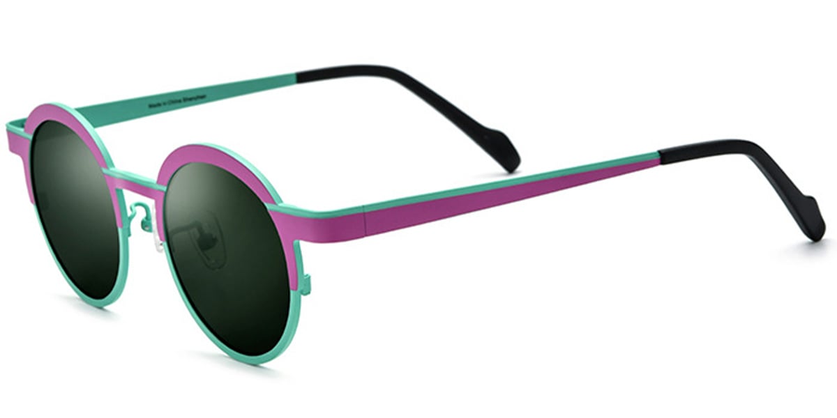 Titanium Round Sunglasses SG7018