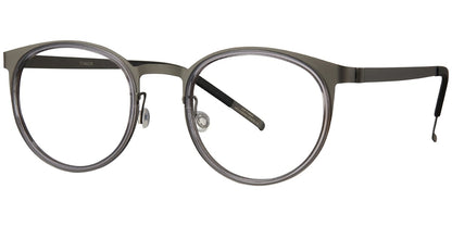 Acetate Titanium Round Frame F5886