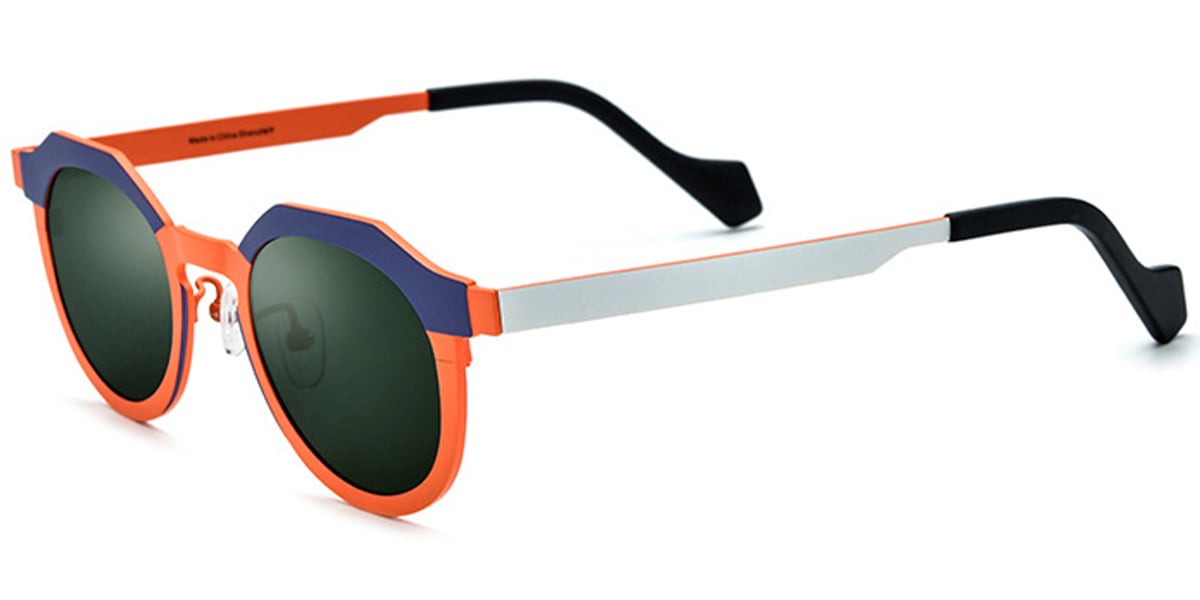 Titanium Oval Sunglasses SG6858