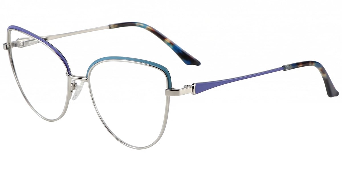 Acetate Metal Cat Eye Frame F8847