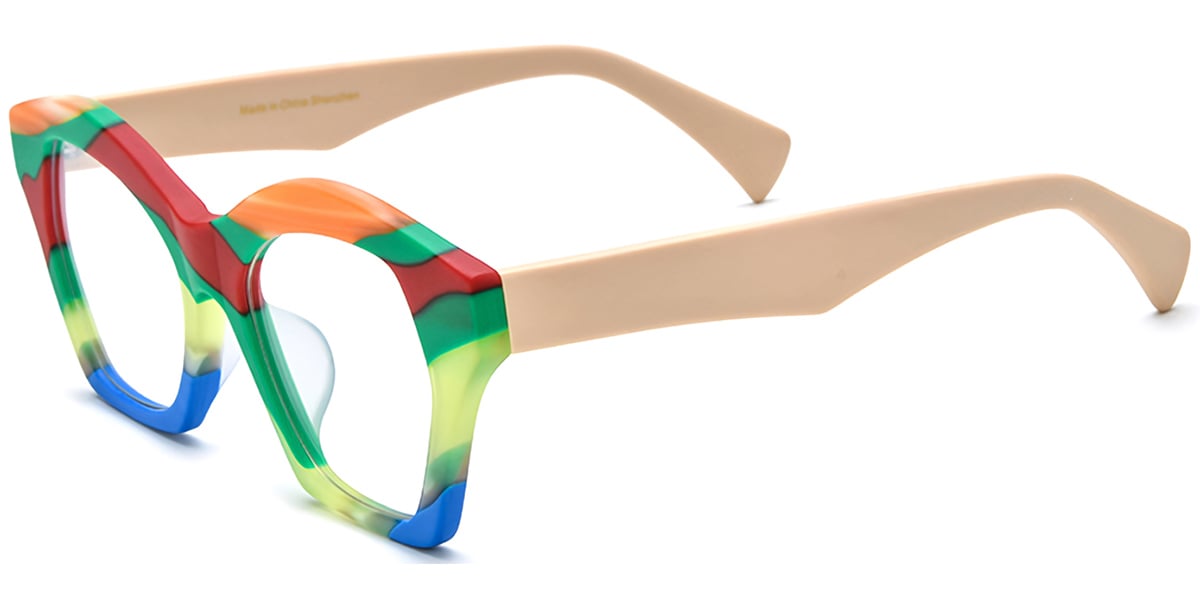 Acetate Geometric Frame F7314