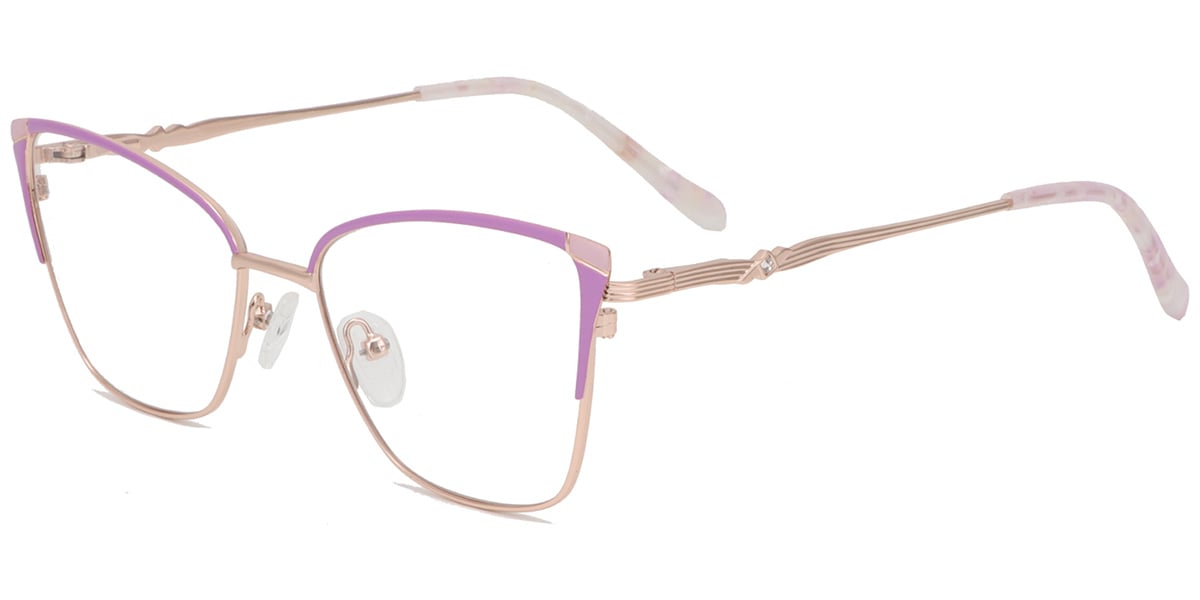 Acetate Metal Square Frame F8868