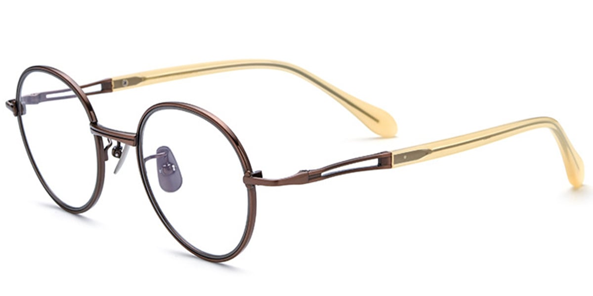 Titanium Round Frame F5859