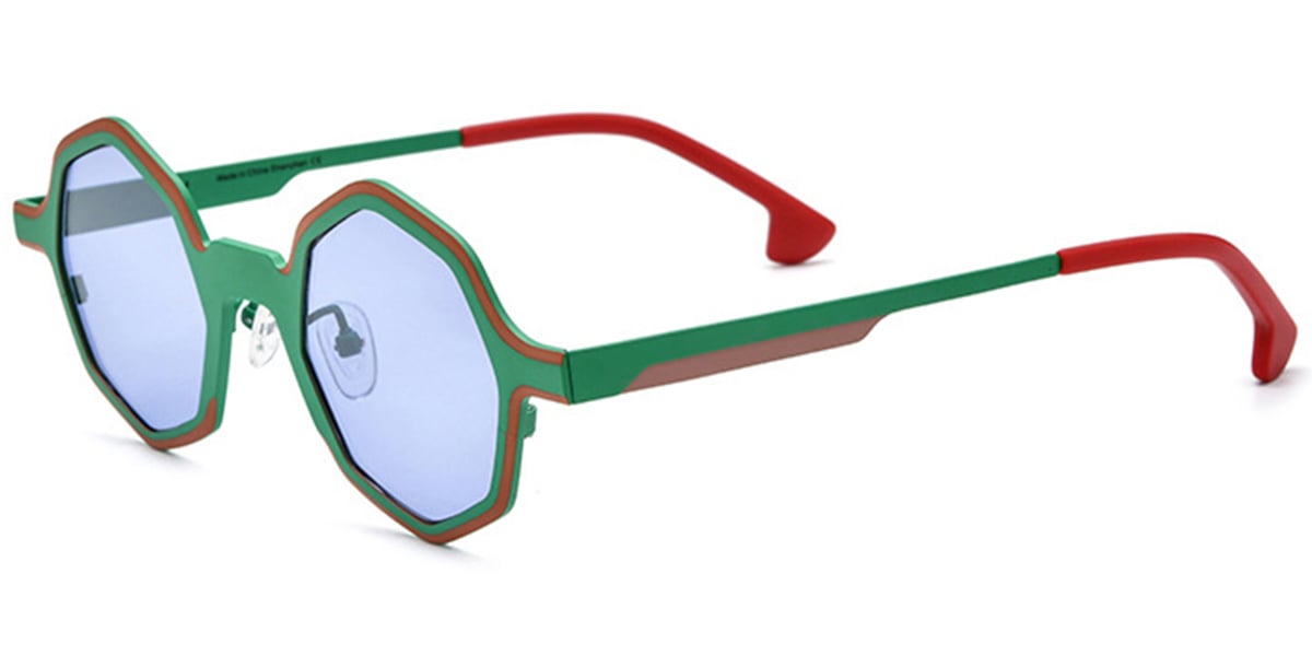Titanium Geometric Sunglasses SG6669