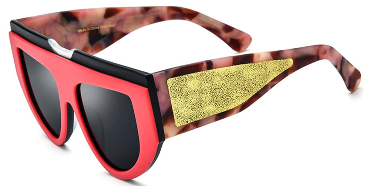 Acetate Geometric Sunglasses SG6849