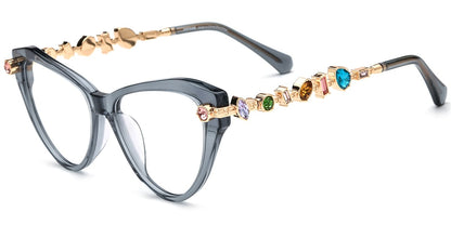 Acetate Cat Eye Frame F9651