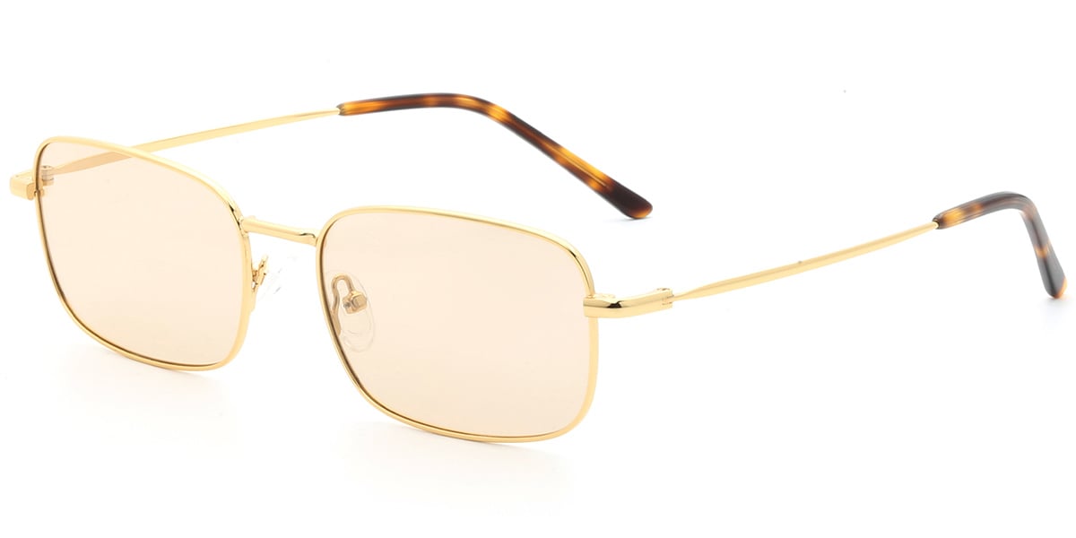 Acetate Metal Rectangle Sunglasses SG9359
