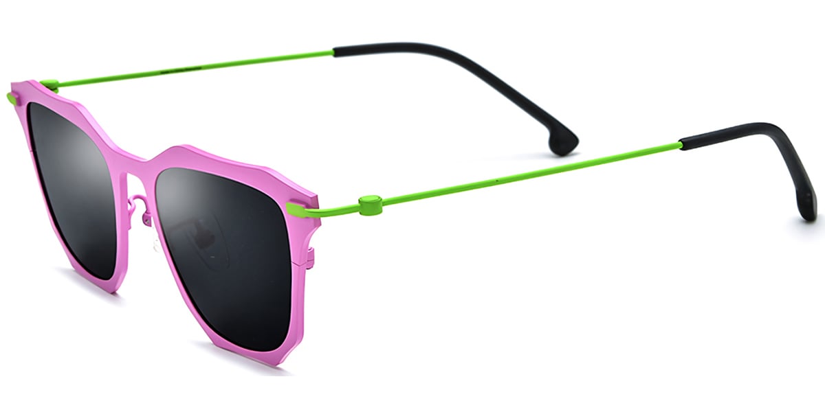 Titanium Geometric Sunglasses SG7307