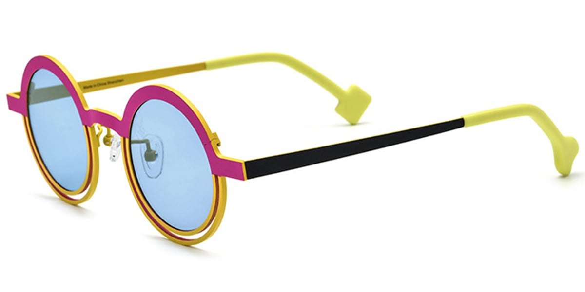 Titanium Round Sunglasses SG6871