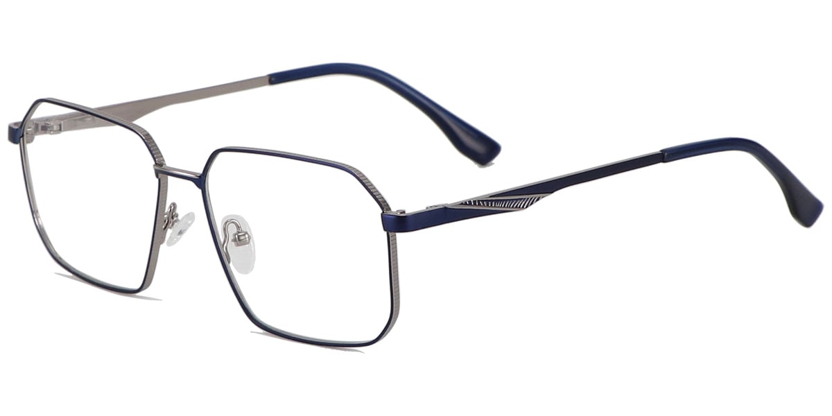 Acetate Metal Square Frame F8862