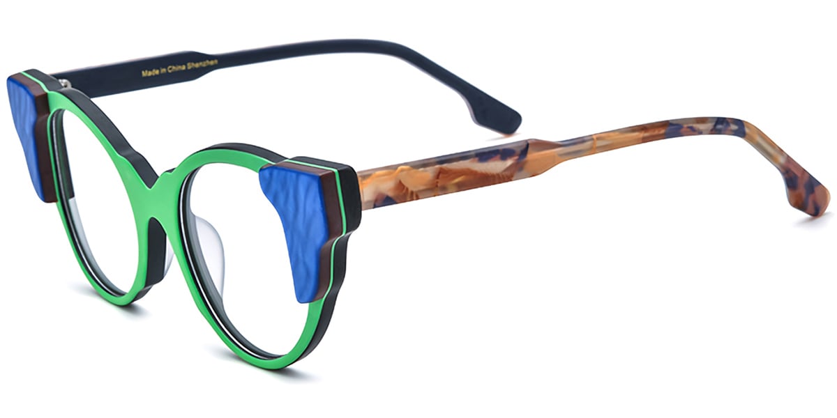 Acetate Cat Eye Frame F7324