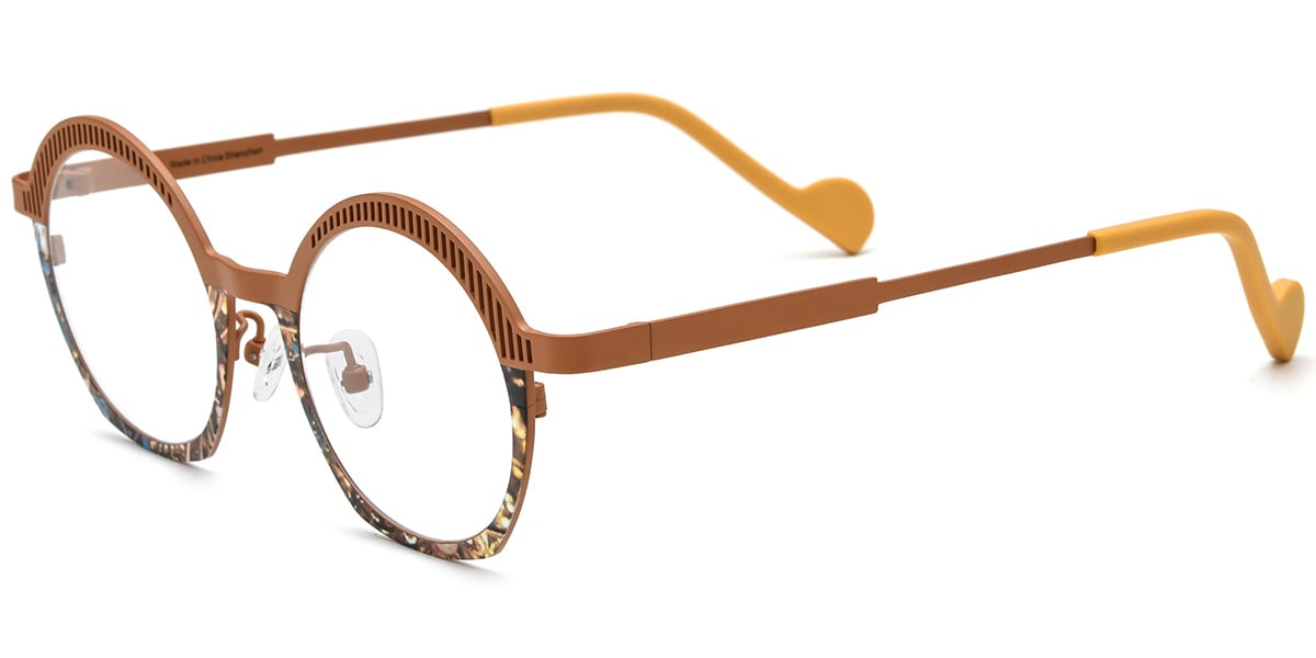 Titanium Round Frame F8814
